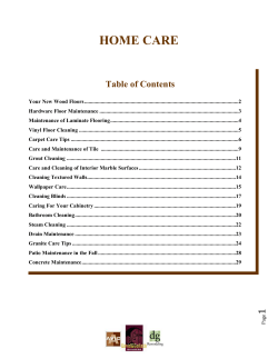 HOME CARE - David and Goliath Builders