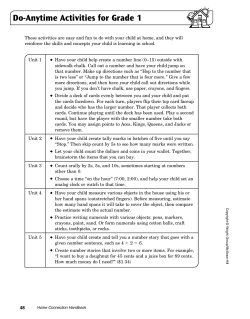 Do-Anytime Activities