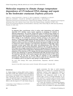 Molecular response to climate change