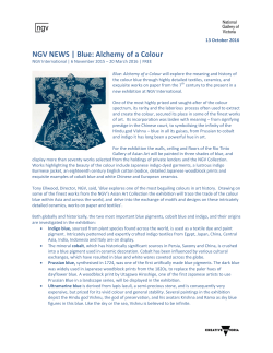 NGV NEWS | Blue: Alchemy of a Colour