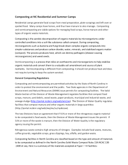 Composting at NC Residential and Summer Camps