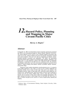 Hazard Policy, Planning and Mapping in Major Circum