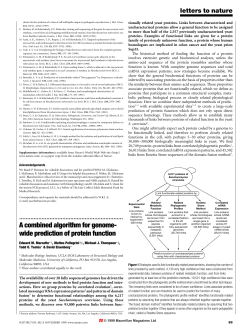 A combined algorithm for genome- wide prediction of protein function