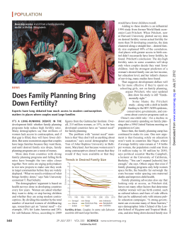 Does Family Planning Bring Down Fertility?