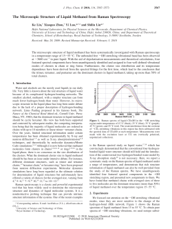The Microscopic Structure of Liquid Methanol from Raman