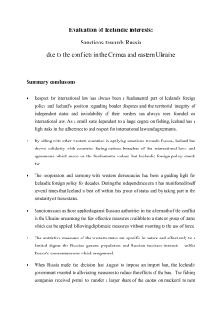 summary of the report - Ministry for Foreign Affairs