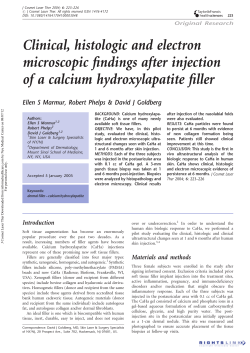 Clinical, histologic and electron microscopic