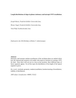 Length distributions of edges in planar stationary and