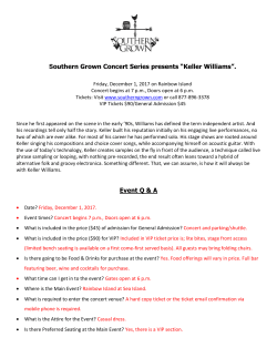 Southern Grown Concert Series presents &ldquo;Keller