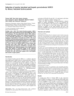 Induction of murine intestinal and hepatic