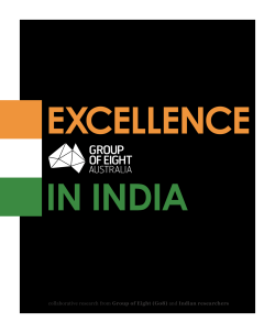 Go8 Excellence in India - Group of Eight Australia