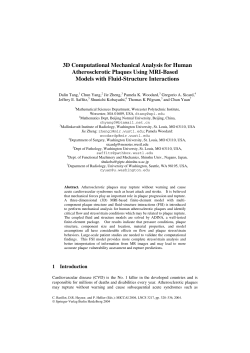 3D Computational Mechanical Analysis for Human Atherosclerotic