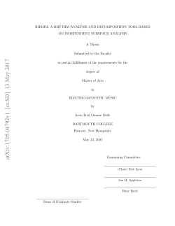 Riddim: A Rhythm Analysis and Decomposition Tool Based On