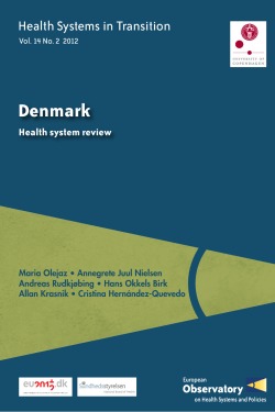 Health systems in transition, Denmark: health system