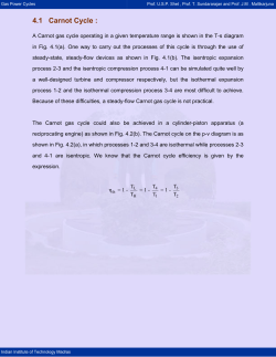 4.1 Carnot Cycle