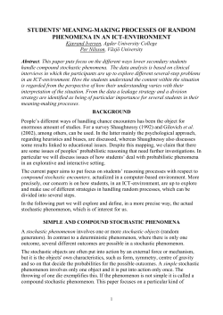 Students` meaning-making processes of random