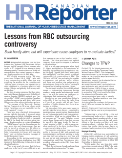 Lessons from RBC outsourcing controversy