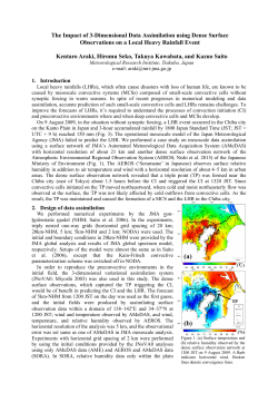 The Impact of 3-Dimensional Data Assimilation using Dense Surface