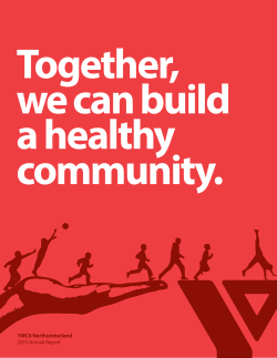 YMCA Northumberland 2015 Annual Report