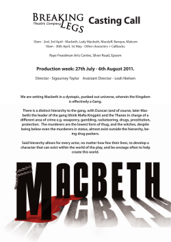 Macbeth - Breaking Legs