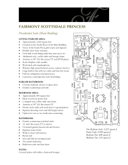 Presidential Suite - Fairmont Scottsdale Princess