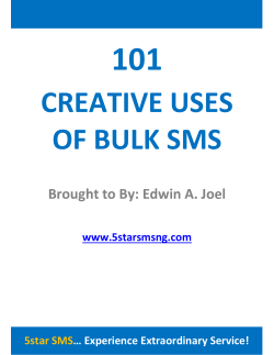creative uses of bulk sms