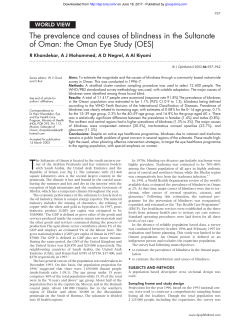 the Oman Eye Study (OES)