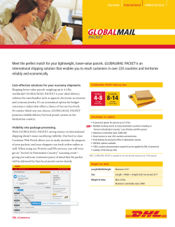 Meet the perfect match for your lightweight, lower - DHL