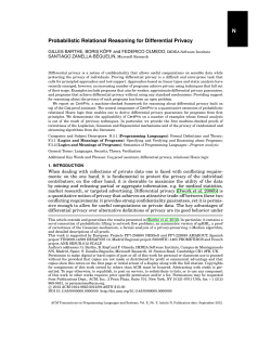 N Probabilistic Relational Reasoning for - CertiCrypt