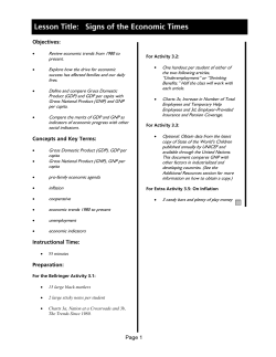 Objectives - Teaching Economics As If People Mattered