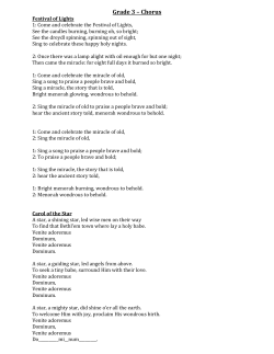 Grade 3 &ndash; Chorus
