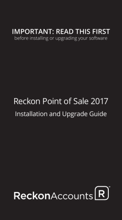 Point of Sale 2017 installation and upgrade guide