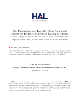 Can Population-Level Laterality Stem from Social Pressures?