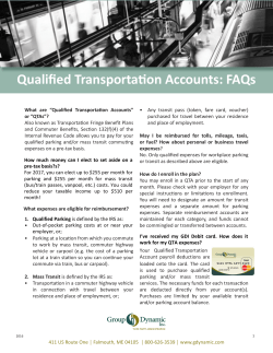 Qualified Transportation Accounts: FAQs