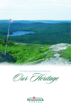Our Heritage - Government of New Brunswick