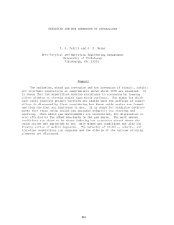 Oxidation and Hot Corrosion of Superalloys