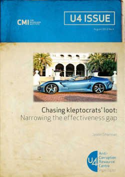 - U4 Anti-Corruption Resource Centre