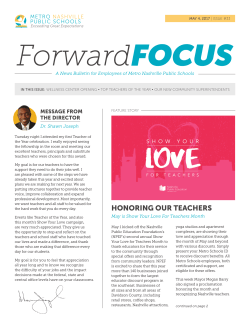 HONORING OUR TEACHERS