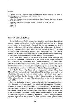 Ibsen`s A DOLL`S HOUSE In Henrik Ibsen`s A Doll`s