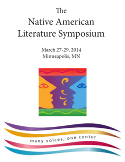 Native American Literature Symposium