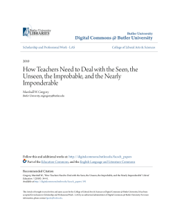 How Teachers Need to Deal with the Seen, the Unseen, the
