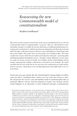 Reassessing the new Commonwealth model of