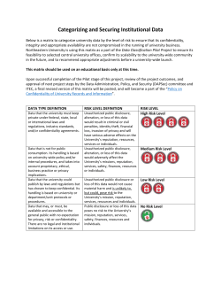 Northeastern University Data Classification