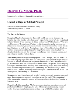 Global Village or Global Pillage?