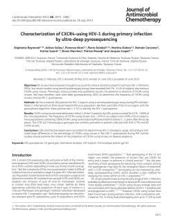 Characterization of CXCR4-using HIV