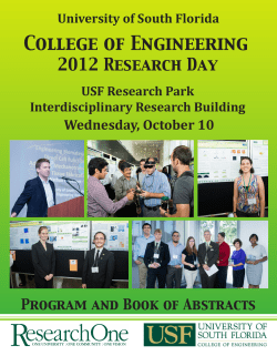 2012 Book of Abstracts - University of South Florida