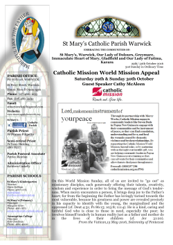 Catholic Mission World Mission Appeal