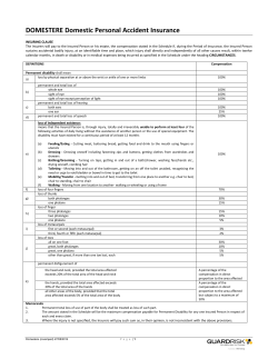 STATED BENEFITS INSURANCE