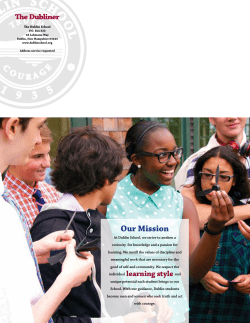Our Mission - Dublin School