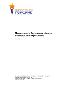Massachusetts Technology Standards and Expectations